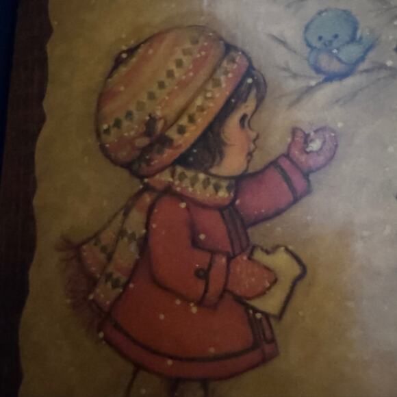 Vintage Cozy Winter Cottage Art - Picture 3 of 10